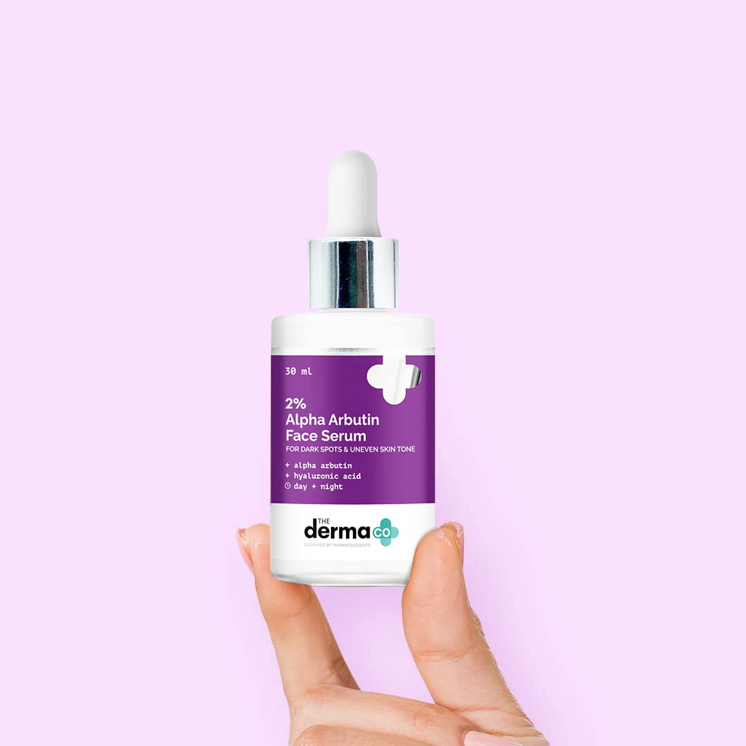 The Derma Co 2% Alpha Arbutin Face Serum for Dark Spots & Uneven Skin Tone - 30 ml