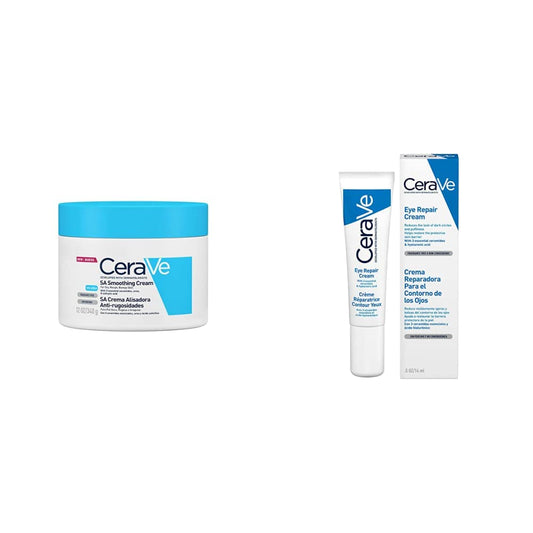 Cerave Cerave Sa Crema Alisadora Anti-Rugosidades |340Gr| Crema Exfoliante De Uso Corporal Para Piel Aspera Y Rugosa + Crema Reparadora para el Contorno de Ojos