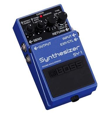 Pedal de guitarra BOSS SY-1 Synthesizer — 121 sonidos polifónicos de respuesta ultrasensible con sencilla experiencia sin configuración