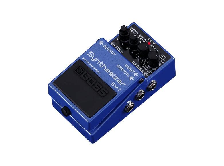 Pedal de guitarra BOSS SY-1 Synthesizer — 121 sonidos polifónicos de respuesta ultrasensible con sencilla experiencia sin configuración