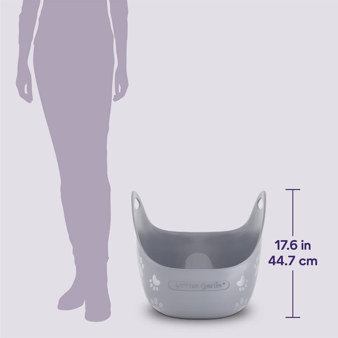 Caja de arena para gatos Litter Genie | Fácil de usar, práctica para limpiar y cómoda para su gato