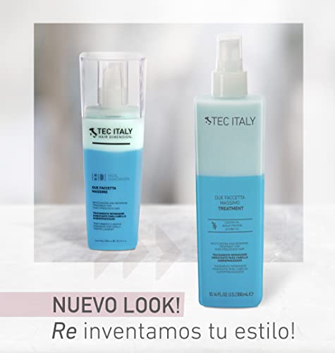 TEC ITALY Tratamiento para Cabello Sobreprocesado 300ml - Hidratante, Reduce Frizz y Protege del Sol