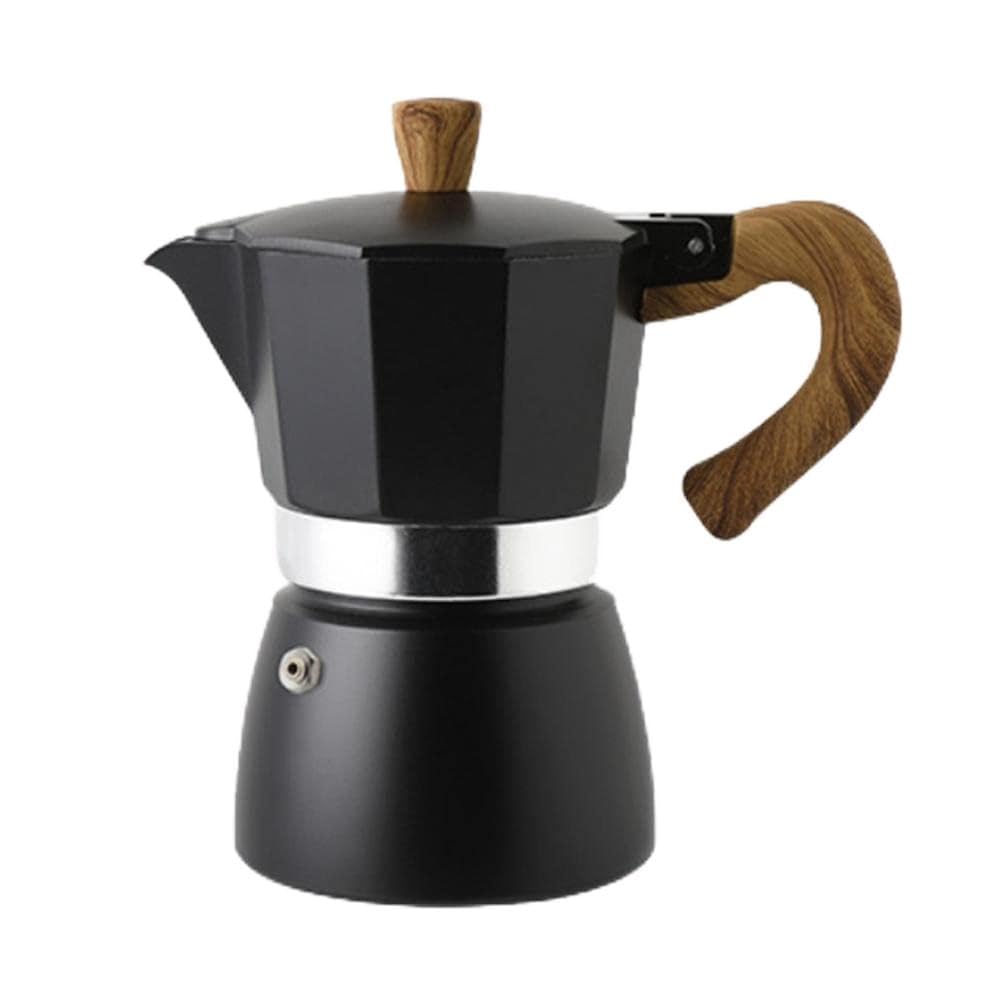 300ml Cafetera Italiana Moka Espresso, Cafetera Espresso de Aluminio para Café Moka Pot Portatil para Estufa Oficina Restaurante y Camping