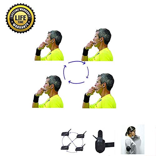 Maxquall Auriculares profesionales para árbitro V6 V4 FBIM Full Duplex bidireccional de fútbol árbitro, entrenador, juez, arbitraje, auriculares de fútbol
