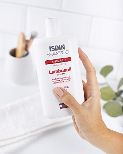 ISDIN Lambdapil, Champú Anticaída, Ayuda a Reducir la Caída del Cabello y Estimula el Crecimiento Capilar, 200ml
