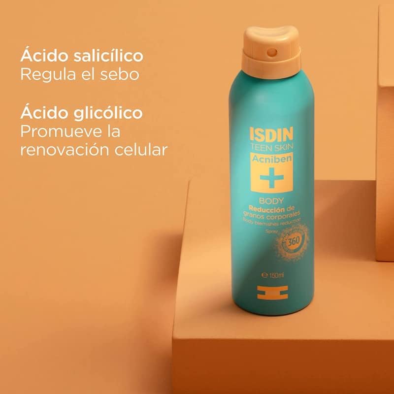 ISDIN Acniben Spray Corporal de Secado Rápido para la Reducción de Granos Corporales - 1 x 150 ml