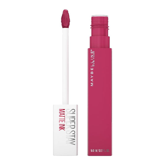 Maybelline Labial líquido matte de larga duración, Superstay Matte Ink Pink Edition tono Pink Pathfinder 5, 5g