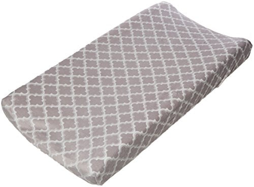 Cubre Cambiador Minky My Blankee Silver con Diseño Mini Tile Moroccan
