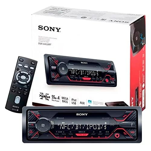 Receptor Multimedia Digital Sony DSX-A410BT Negro con Bluetooth y USB frontal para Automóvil