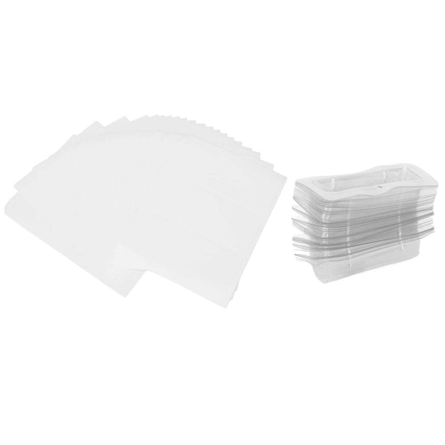 Bolsas Plástico Transparente Adhesivo DIY para Bálsamos Labiales Pack de 60