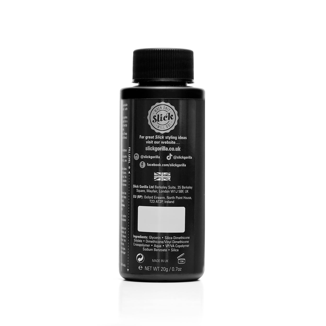 Hair styling powder, Slick Gorilla, Polvo para peinar, Brinda Volumen y Acabado Mate 20 gr
