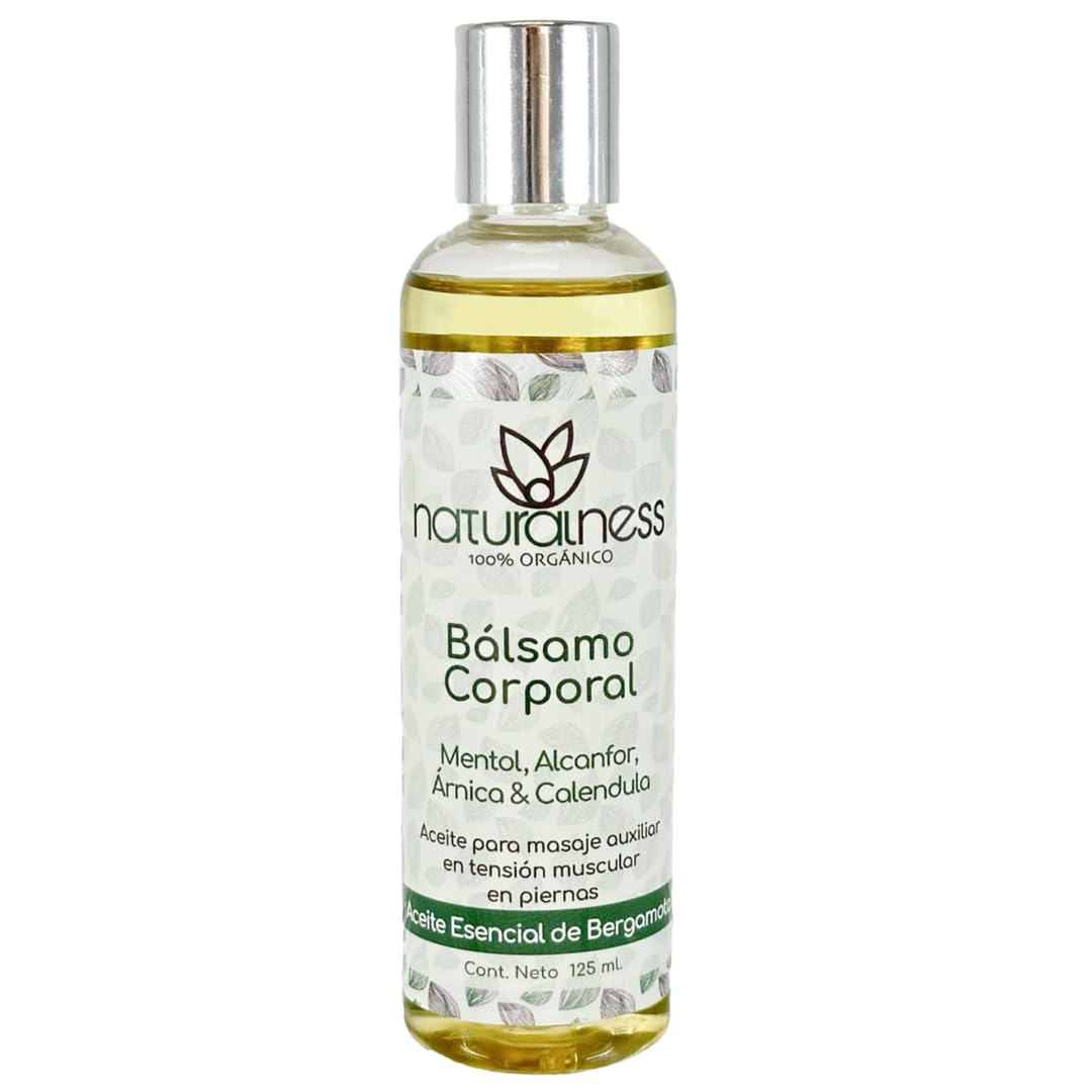 Aceite para Masaje Naturalness Bergamota Refrescante con Mentol y Alcanfor