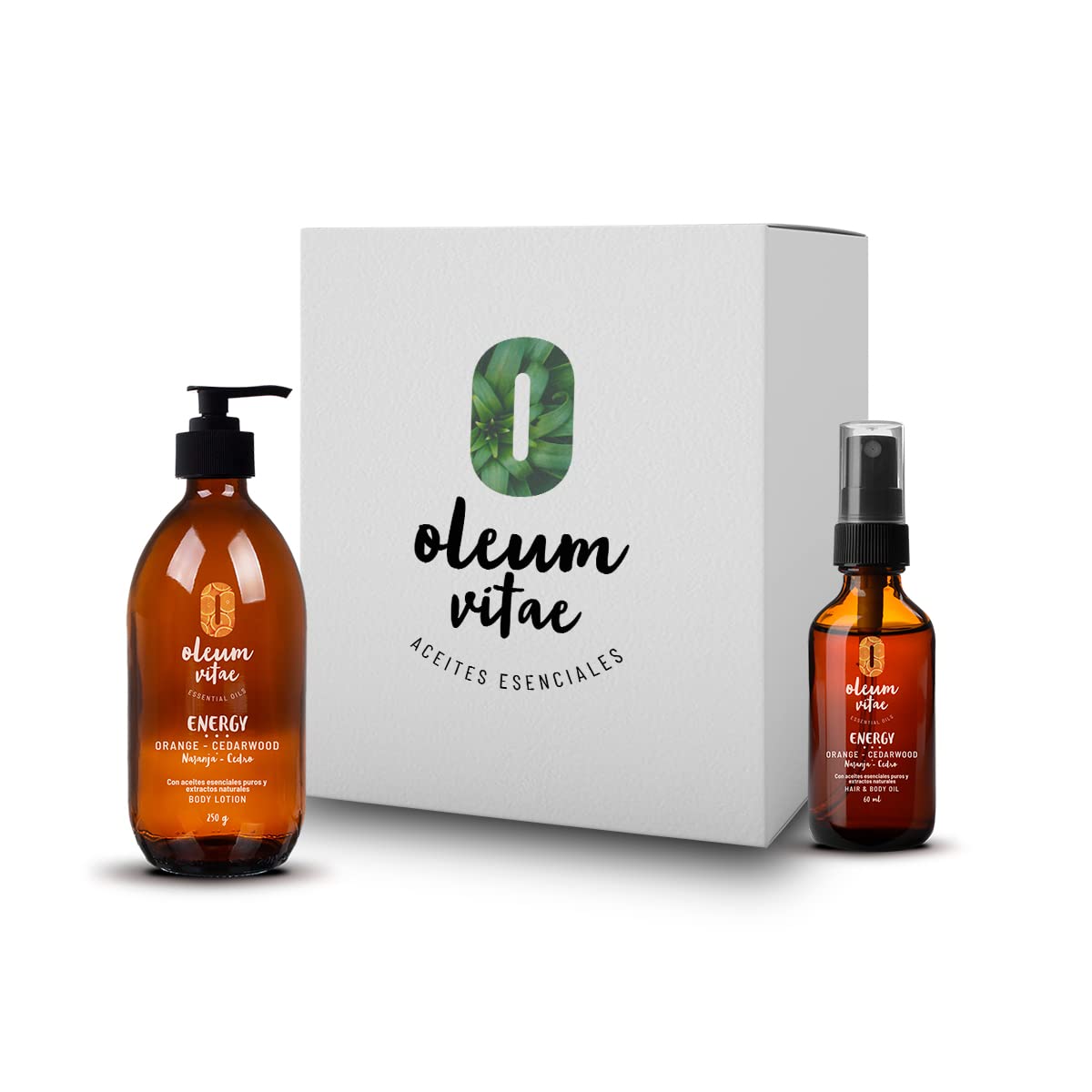 Kit de Hidratación Profunda Cedro Naranja Crema Corporal y Hair & Body Oil