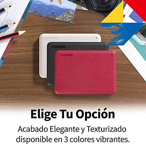 Disco Duro Externo Toshiba Canvio Advance 2TB USB-A 3.0 Blanco