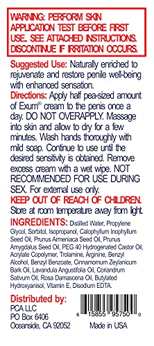 EXUM - The Best Natural Penile Skin Care and Sensitivity Enhancing Cream