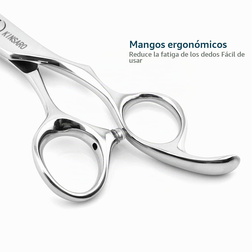KINSARO Tijeras De Adelgazamiento Para Hombres, Tijeras De Corte De Pelo De 6 Pulgadas, Tijeras De Adelgazamiento Para Peluquería O Uso Doméstico