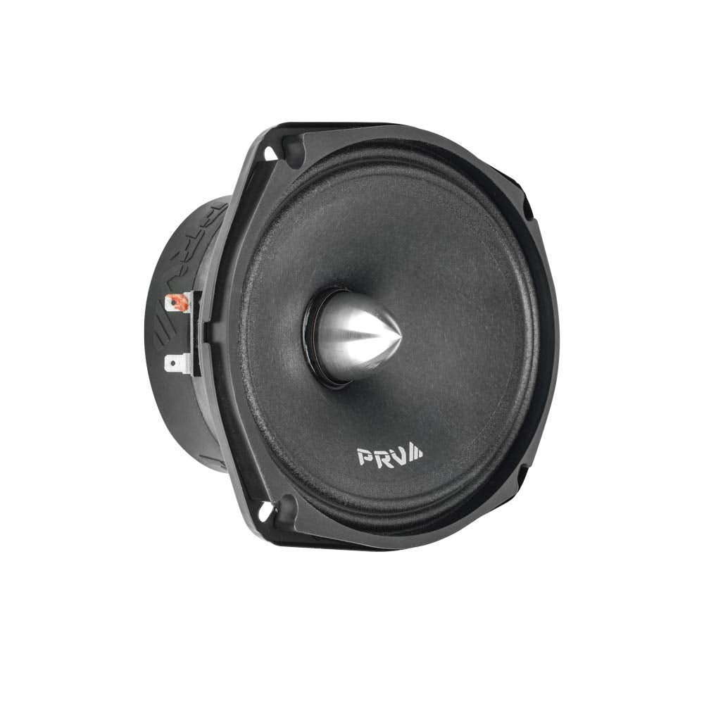PRV AUDIO 2 altavoces 69MR500-4 Bullet de rango medio de 15.24 x 22.86 cm, 500 vatios, potencia máxima de 4 ohmios, alto rendimiento, con 1 cordón exclusivo (2 altavoces)