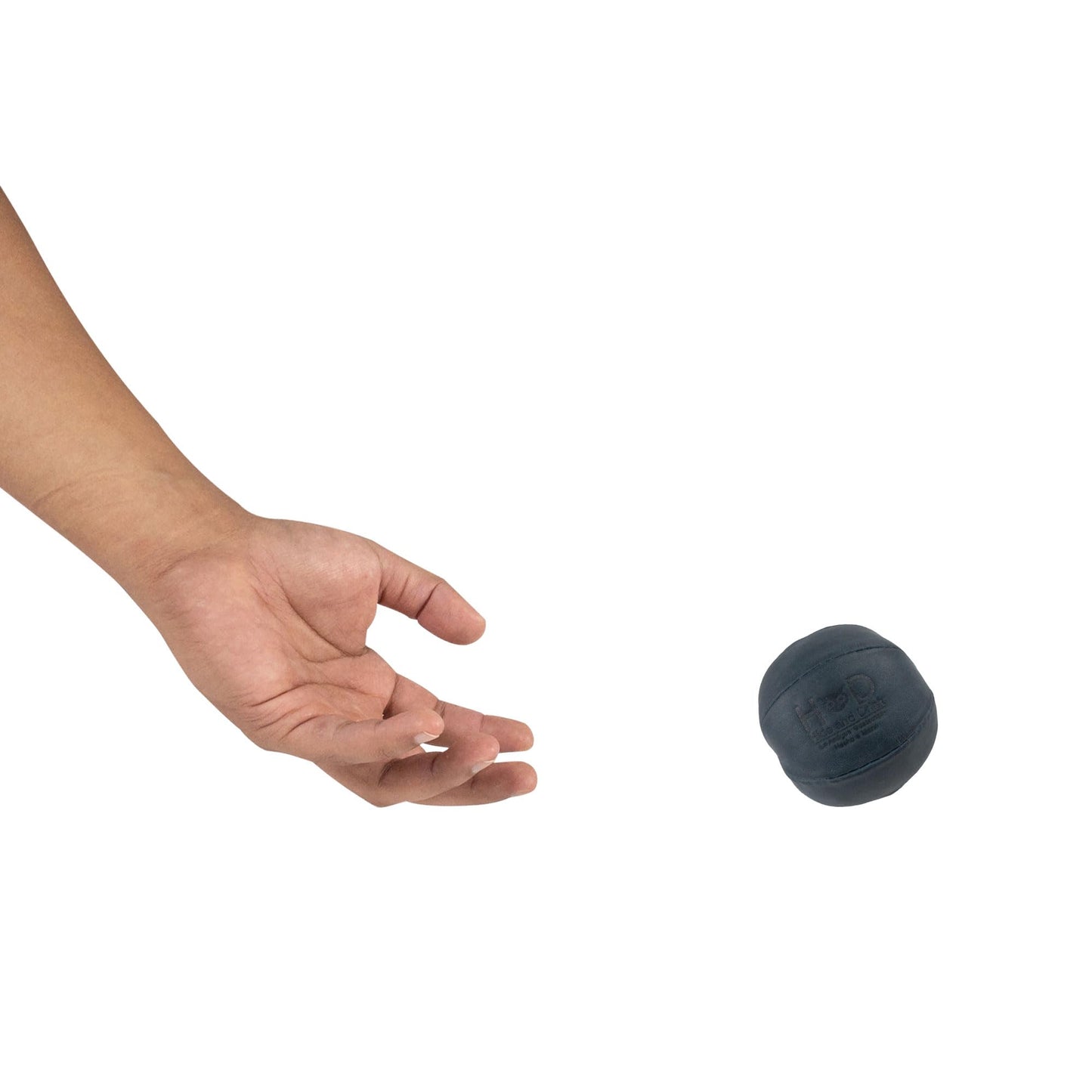 Hide & Drink, pelota de estrés hecha a mano de cuero de grano completo – Alivia el inquietud y la ansiedad, ejercicio de la mano con un juguete de tensión blanda, ideal para la oficina o la escuela, elegante, duradero (azul pizarra)