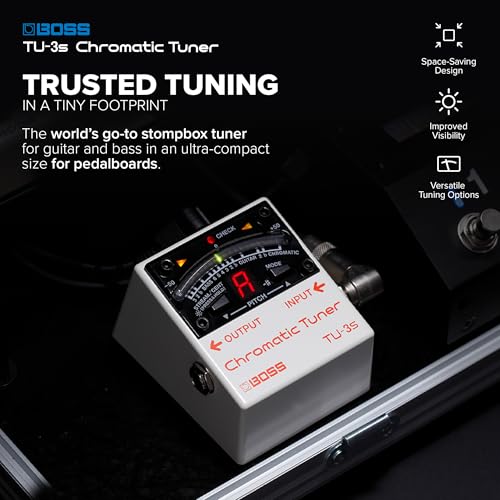 BOSS TU-3S Afinador, Blanco