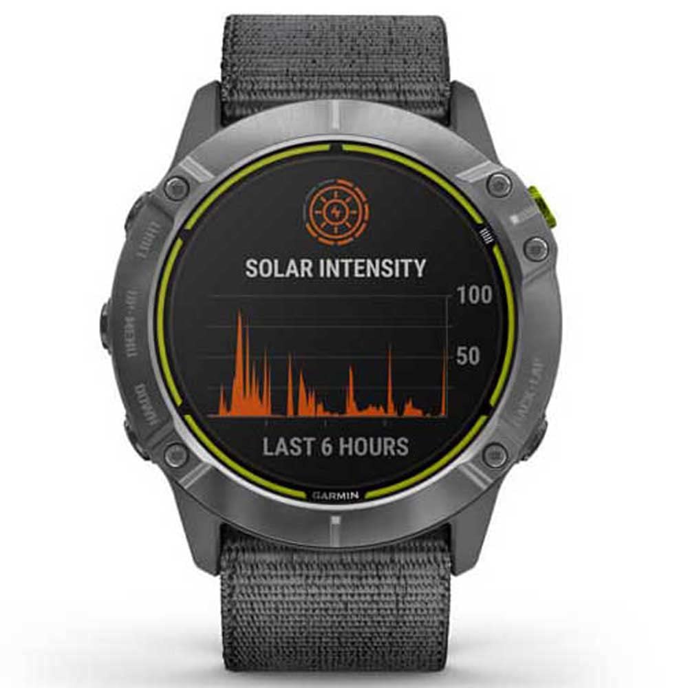 Garmin, Enduro Acero con Banda Nailon Gris