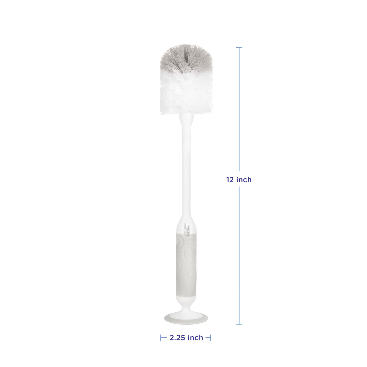 Ubbi - Cepillo para Botellas - Limpieza Profunda y Práctica - Color Gris