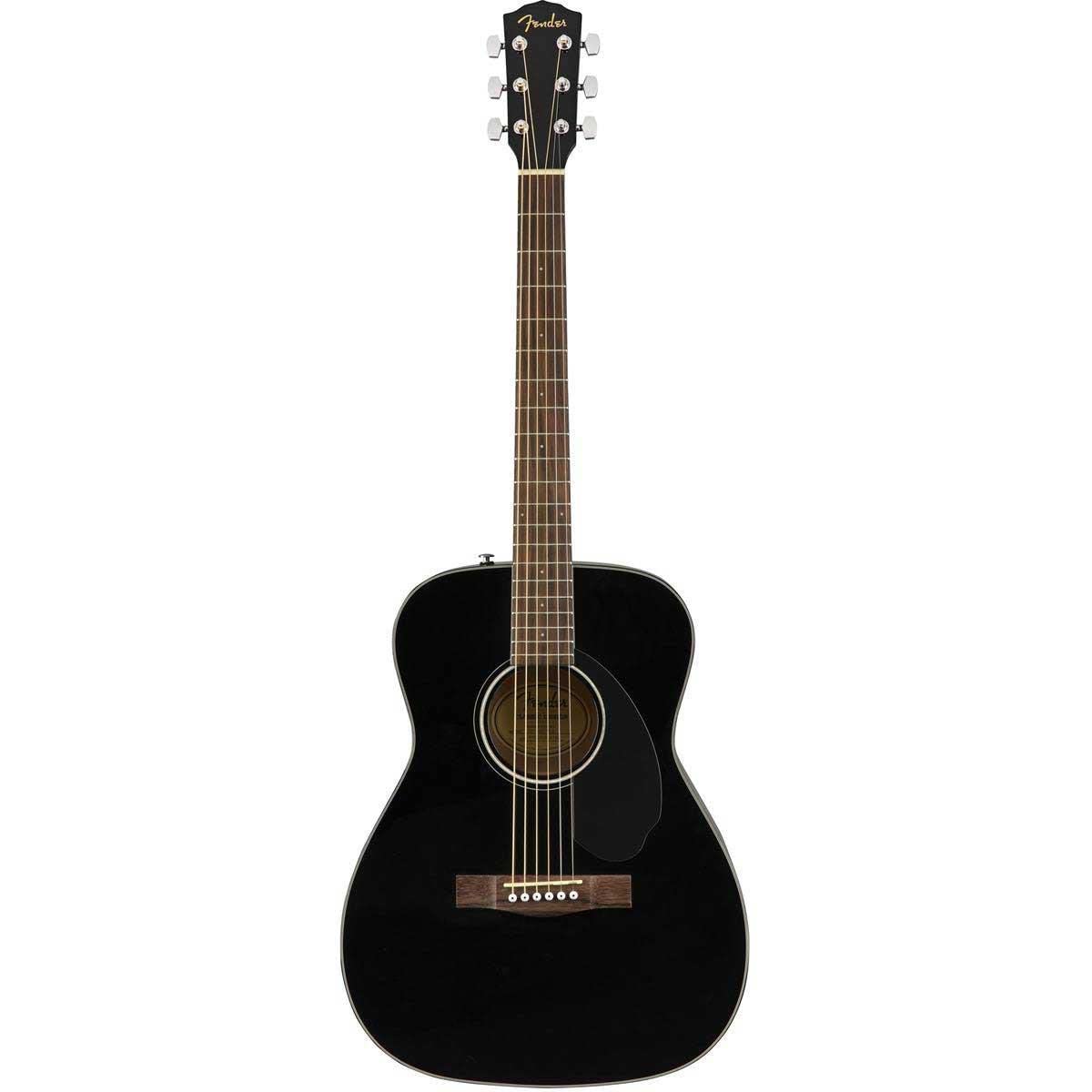 Fender CC-60s Concert V2 Pack Guitarra acústica, con 2 años de garantía, negro, con bolsa de concierto y accesorios