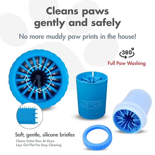 Dexas MudBuster - Lavadora portátil para patas de perro, pequeño, azul profesional