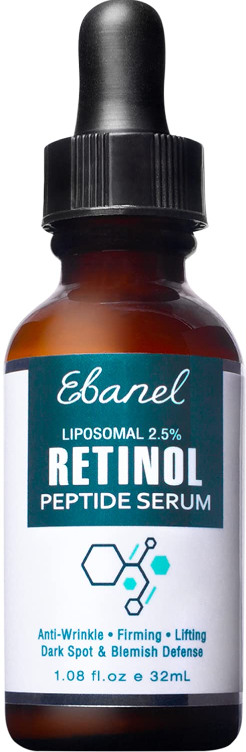 Ebanel DENISH (1 Pack, 1.08fl.oz / 32ml) - Retinol-Serum-Hyaluronic-Anti-Ageing with Hyaluronic Acid & Peptide Complex Serum - Anti Wrinkle Serum, Eye Wrinkle Serum, Acne Serum, Great Retinol Serum for Face Wrinkle Reducer for Face