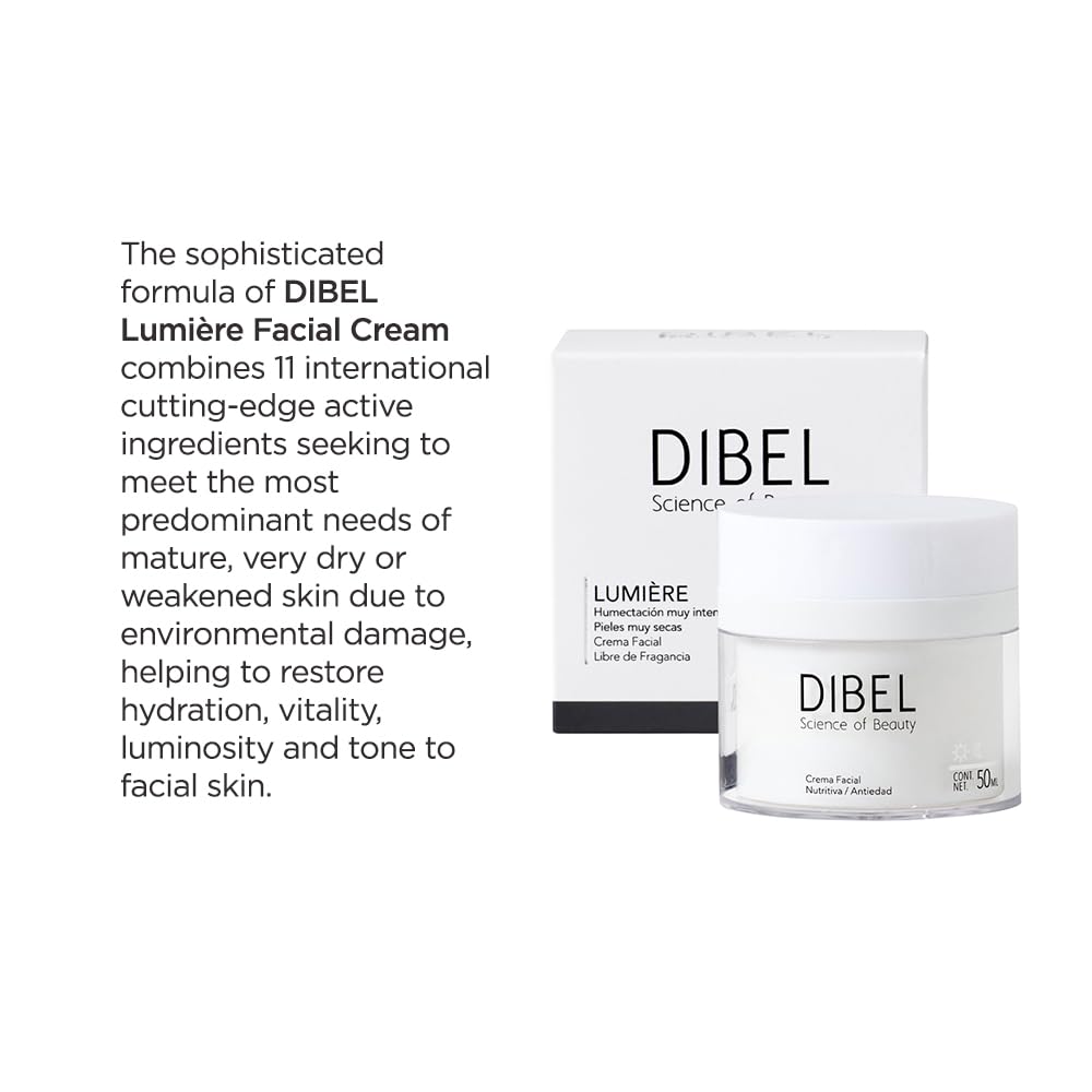Crema Facial Revel Dermatologique Dibel Lumiere Humectación Intensa 50 ml
