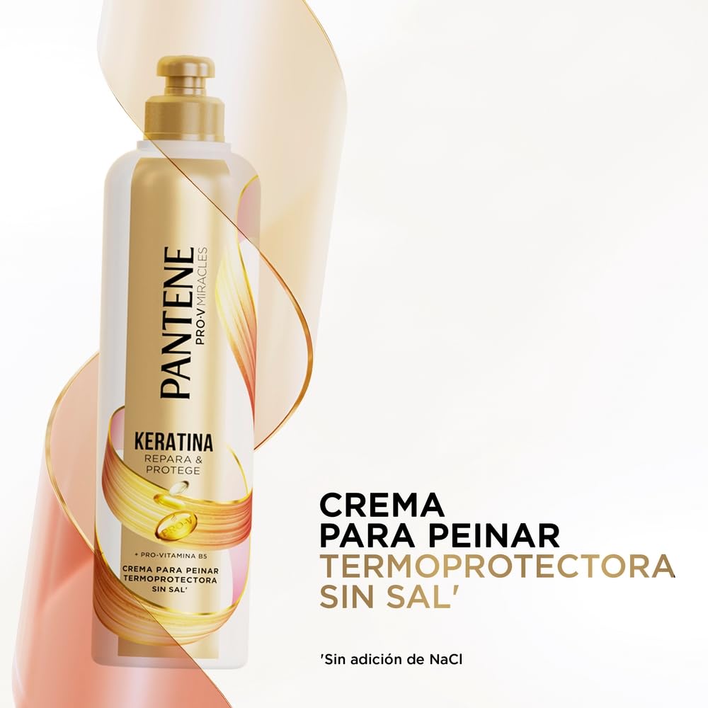 Pantene Shampoo sin sal' cabello seco Keratina con Pro Vitamina B5 510 ml + Acondicionador 510 + Crema para peinar 300 ml