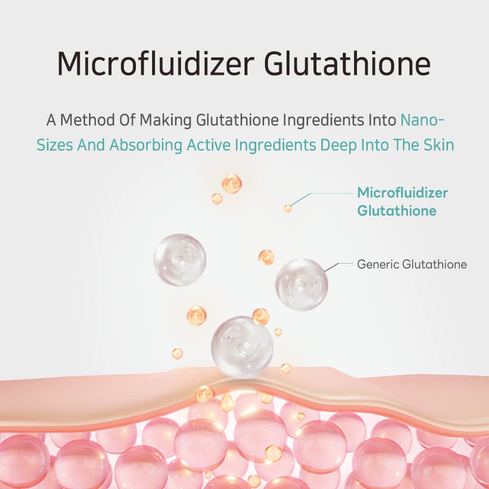 Suero en ampolla de glutatión y niacinamida | LIPO GLUTA NIAC CEN™ 31,3% 1,35 FL.OZ/Cuidado de la piel coreano, Hidratación duradera, Mejora la elasticidad de la piel, Revitaliza para suavizar y
