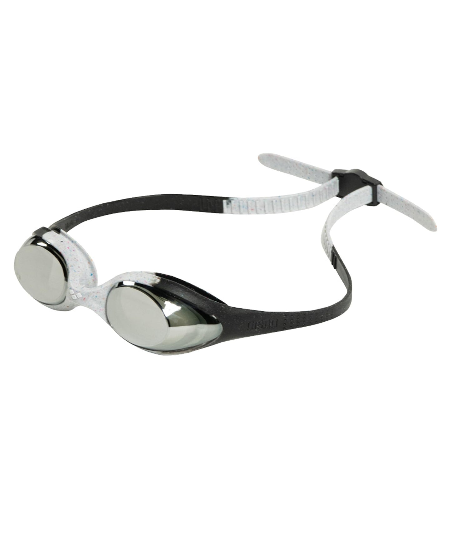 arena anteojos unisex con espejo de araña, color gris plateado y negro