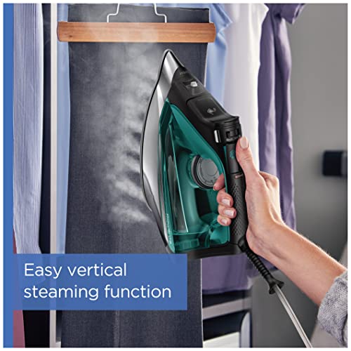 Rowenta Plancha de vapor Pro Master Xcel Steam Iron. Capacidad de 310 ml, resultados profesionales en casa, diseño ergonómico. Verde, plata y negro, DW8360U1