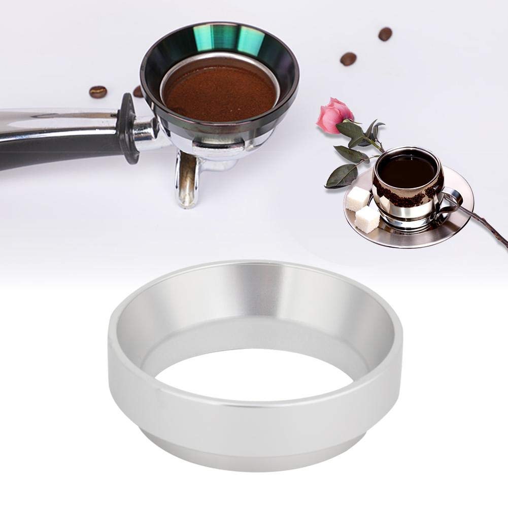 Embudo de Dosificación Espresso Universal Aluminio Plata Accesorio de Reemplazo para Máquina de Café