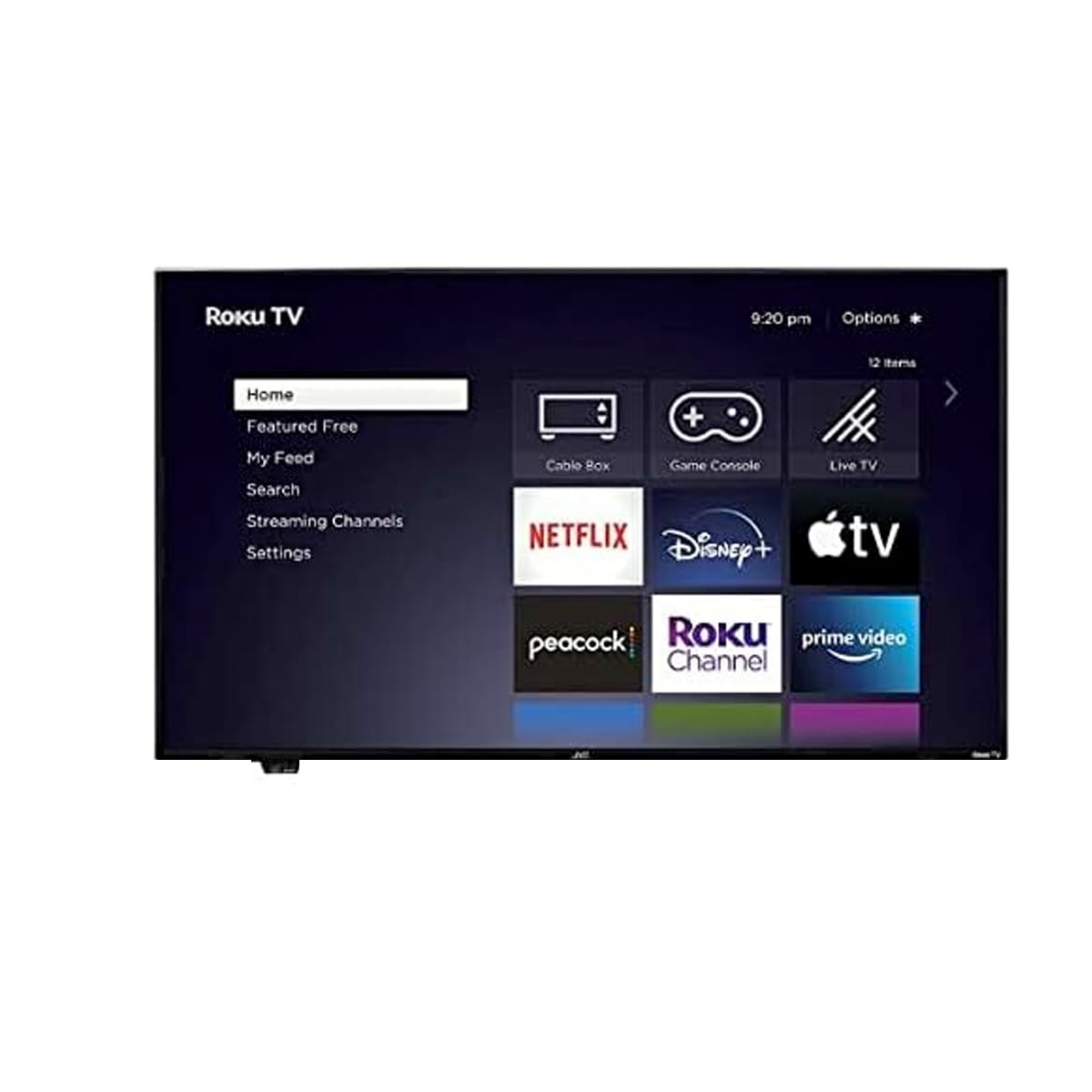 Televisión Smart 50 Pulgadas JVC 4K LED HDR con Sistema Roku y Soporte de Pared Reacondicionado