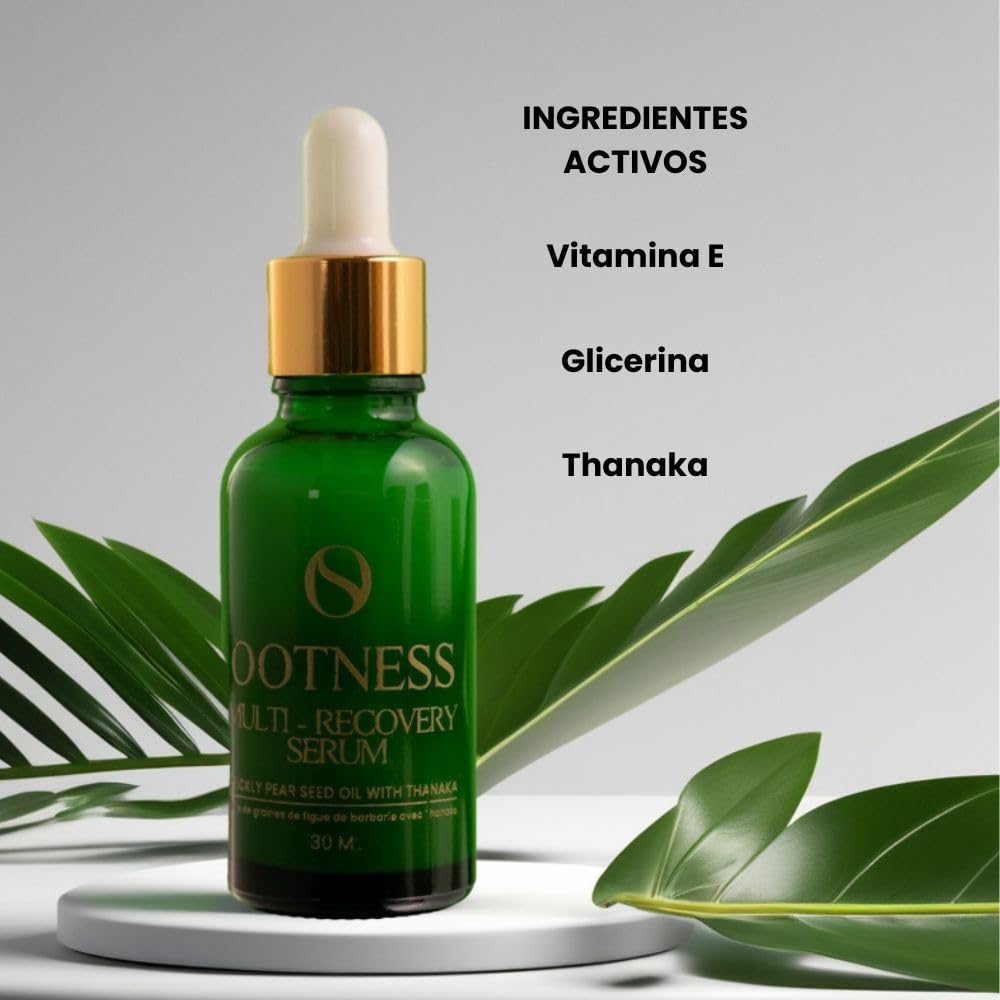 Multi Recovery Serum. Serum Aceite Facial. Thanaka + Oleico. Reduce la aparición de manchas oscuras. Rico en aminoácidos.