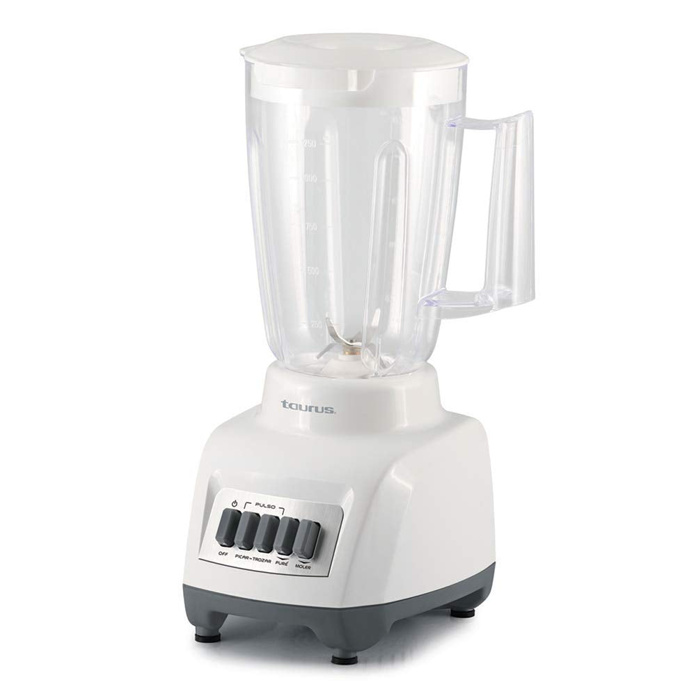 Licuadora Taurus Plástico 1.25 Litros 400 Watts Cuchillas Acero Inoxidable