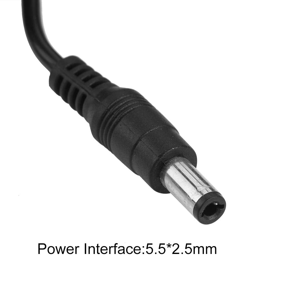 Adaptador de Alimentación de CA a DC 24V 2A Alta Eficiencia Negra para Equipos de Audio y Video Inalámbricos