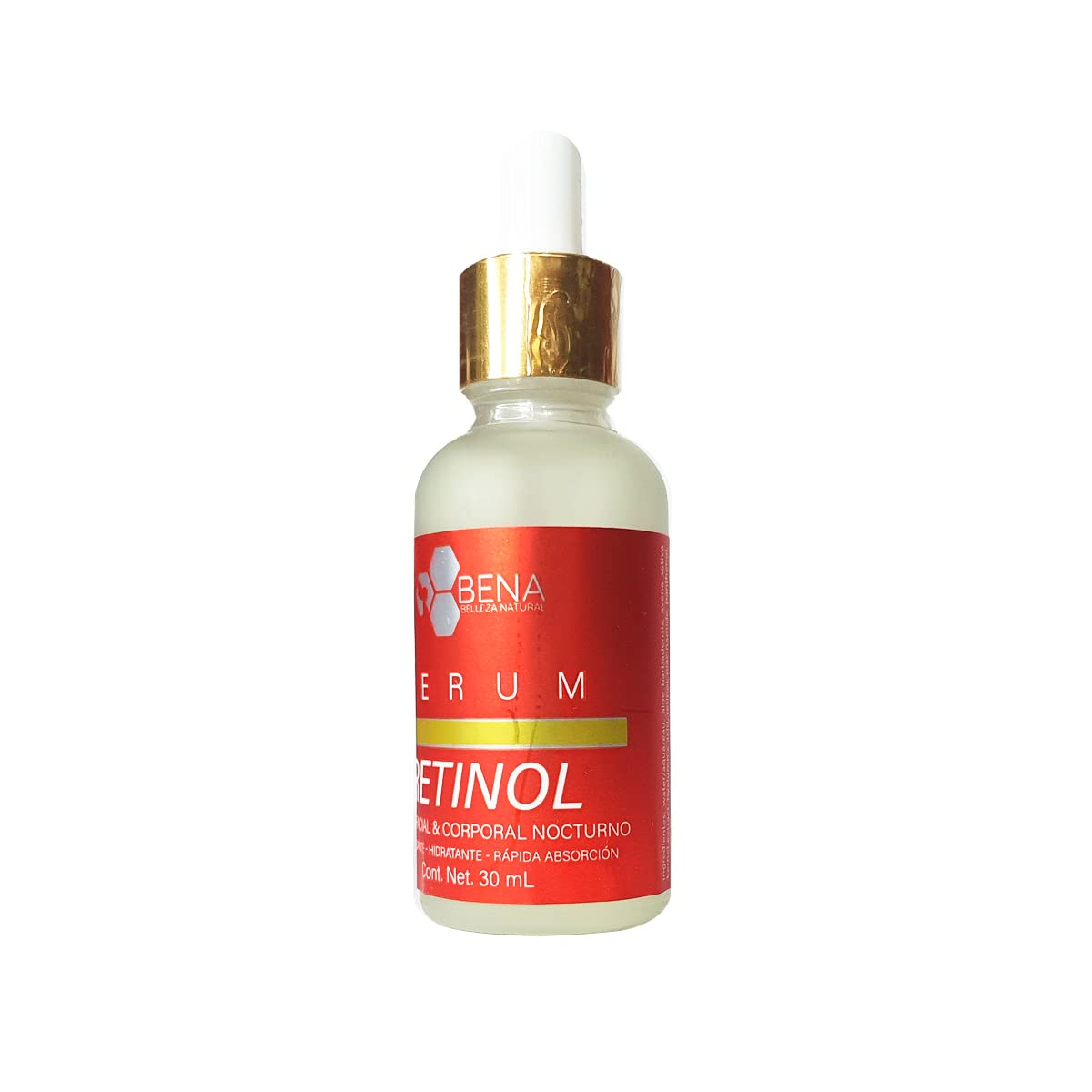 Serum Facial Retinol Y Acido Hialuronico Con Vitamina E Bena