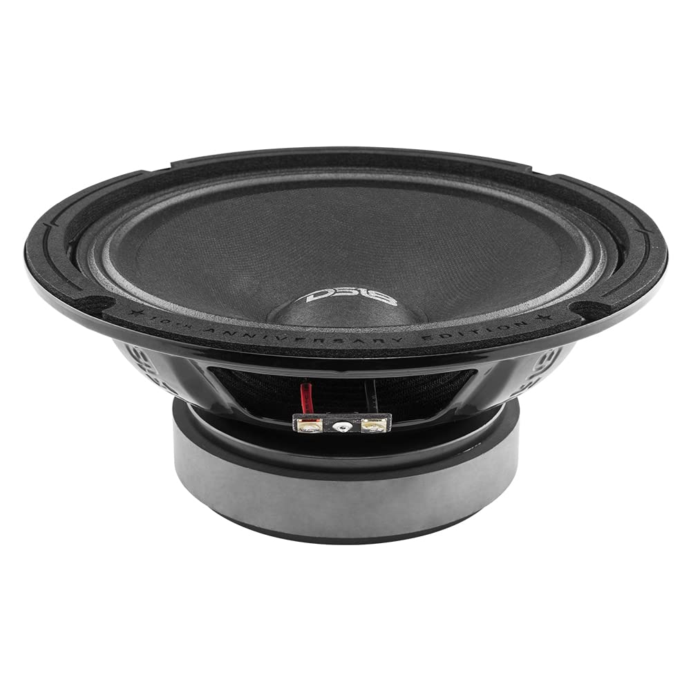 Altavoz de Bajo Medios DS18 8 Pulgadas Edición Especial 10 Aniversario 550 Vatios 8 Ohmios para Sistema de Sonido de Coche o Camión
