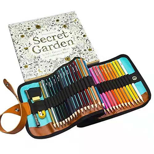 Juego de Lápices de Colores para Artistas (50 colores): Lápices de Dibujo a Base de Aceite, Kit de Suministros de Arte para Libros de Colorear para Adultos y Niños/Coloración de Sombreado de Bocetos