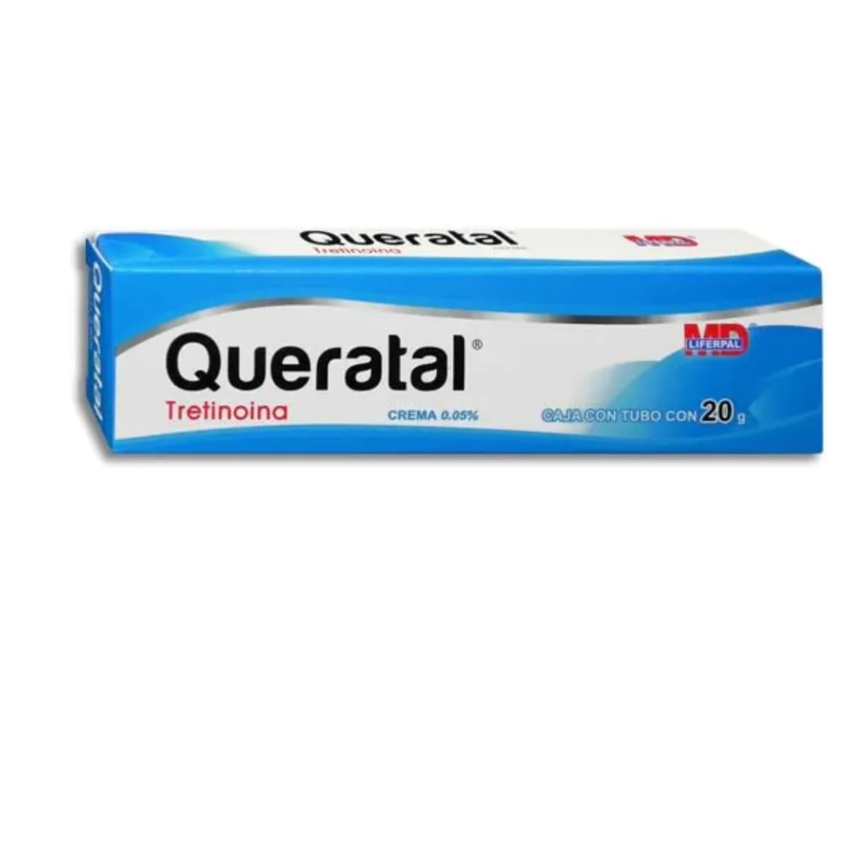 crema Tretinoina 0.05%, Acido Retinoico, Tubo metalico con 20g, Laboratorios rd tratamiento de manchas, paño, melasma, acné, espinillas, barros, comedones, antiarrugas, antiedad, 1 pz