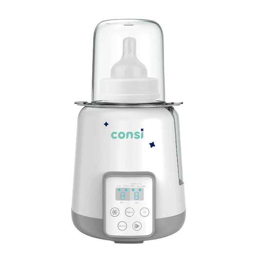 Esterilizador y Calentador de Biberones Consi Blanco con Temporizador y Panel Táctil