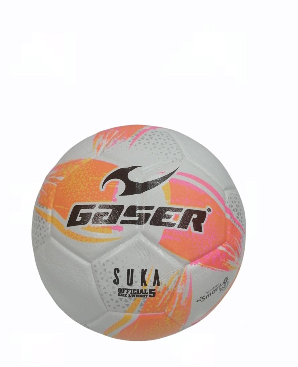 Gaser Balón de Fútbol Suka Azul Verde #5 (Naranja y Rosa, 5)
