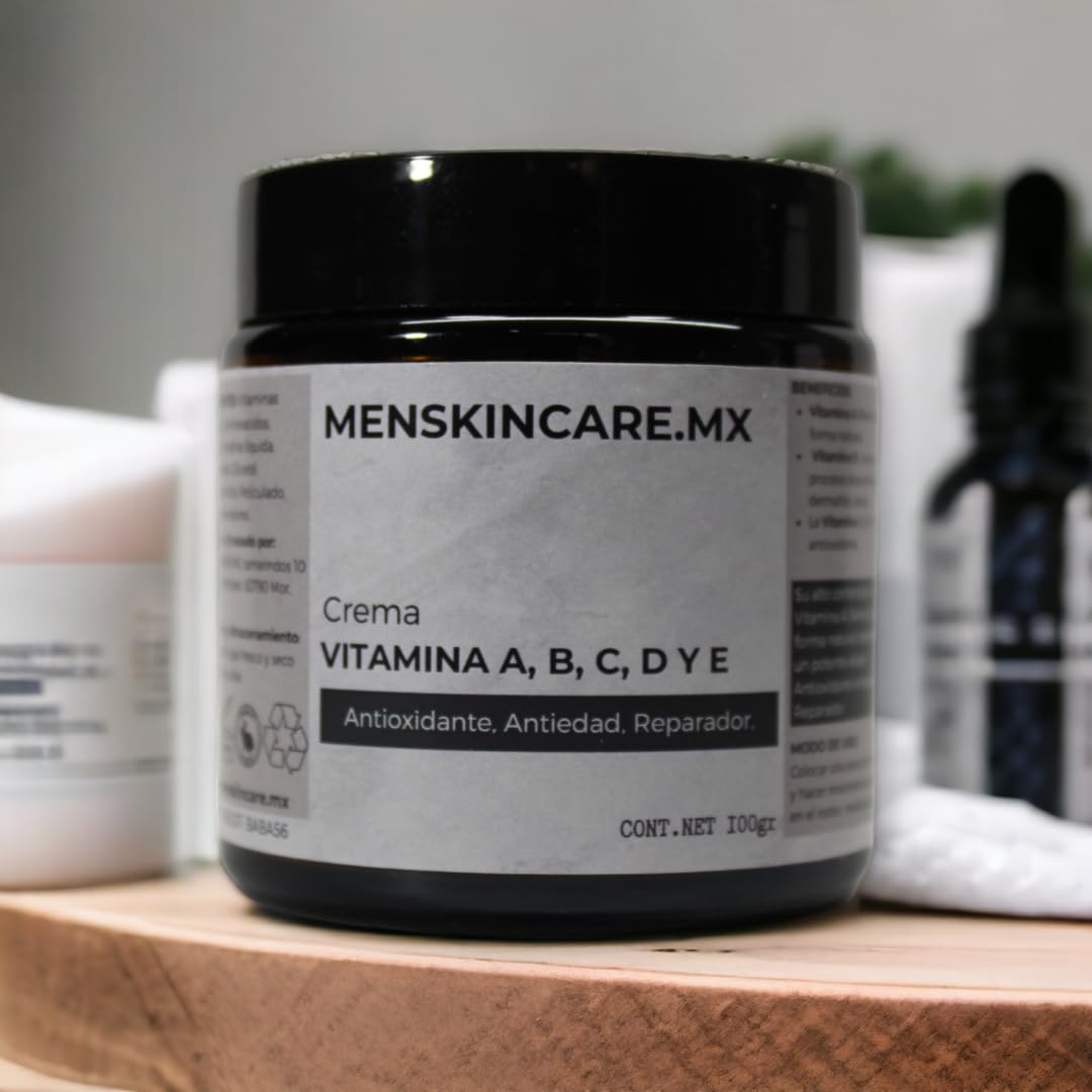 Crema antioxidante y reparadora con vitaminas para hombres - 100 gramos