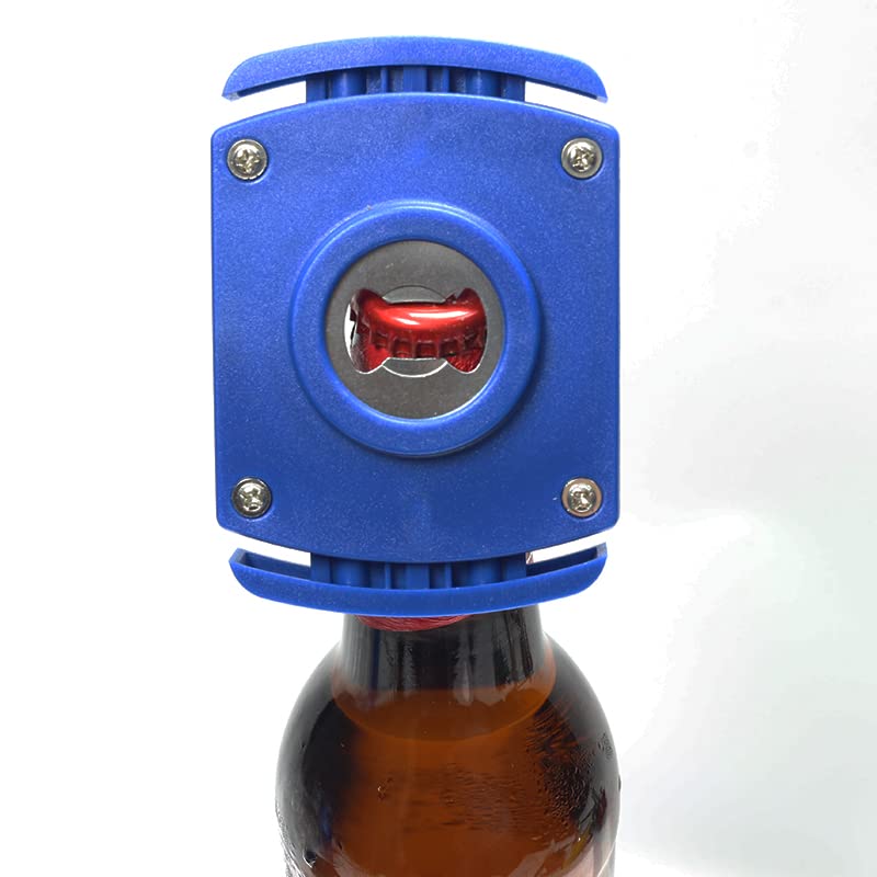 Abridor de Latas Herramienta de Bar Doméstico Azul Dos en Uno para Bebidas de 8 a 19 Onzas