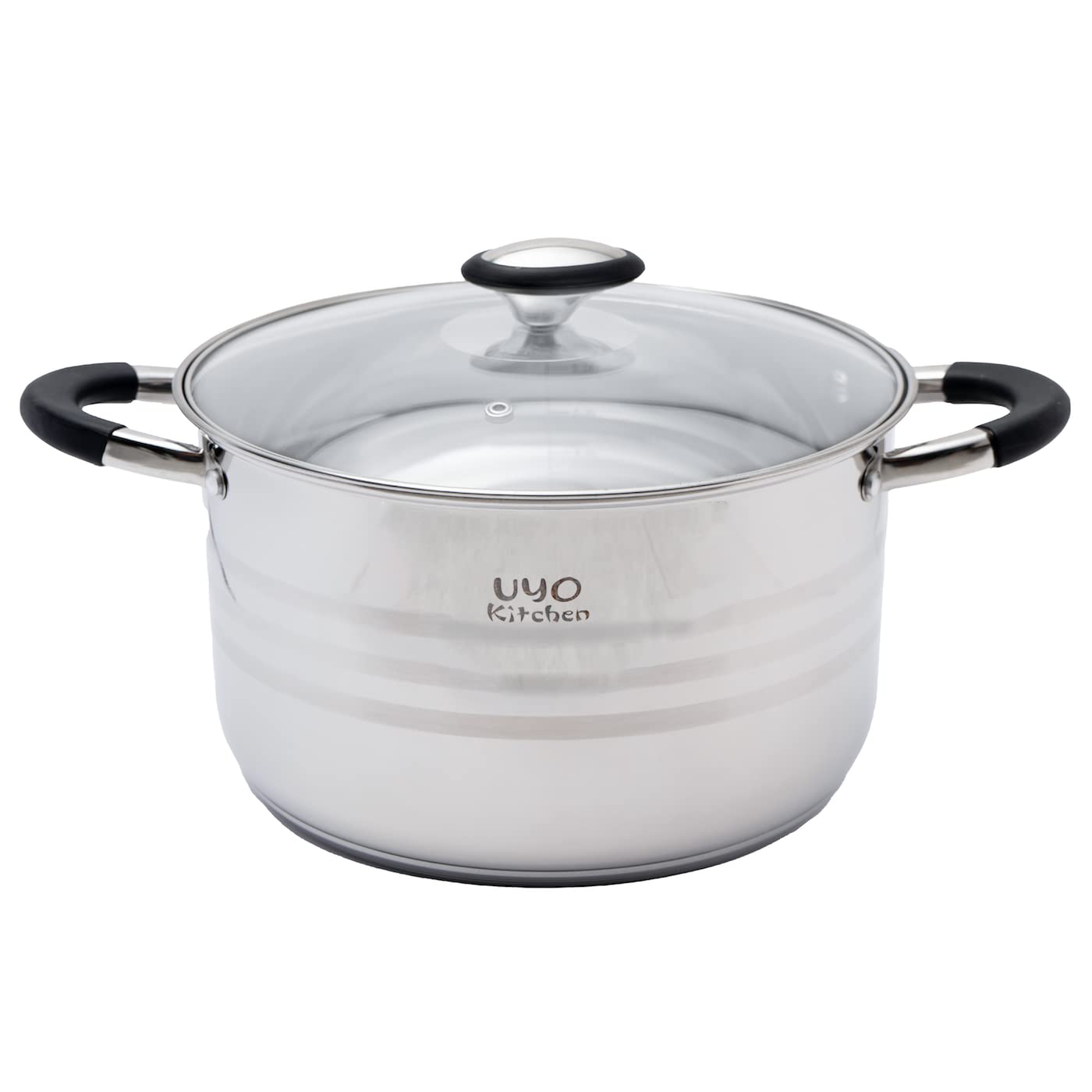 Bateria de Cocina Acero Inoxidable 9 Pzas Negro