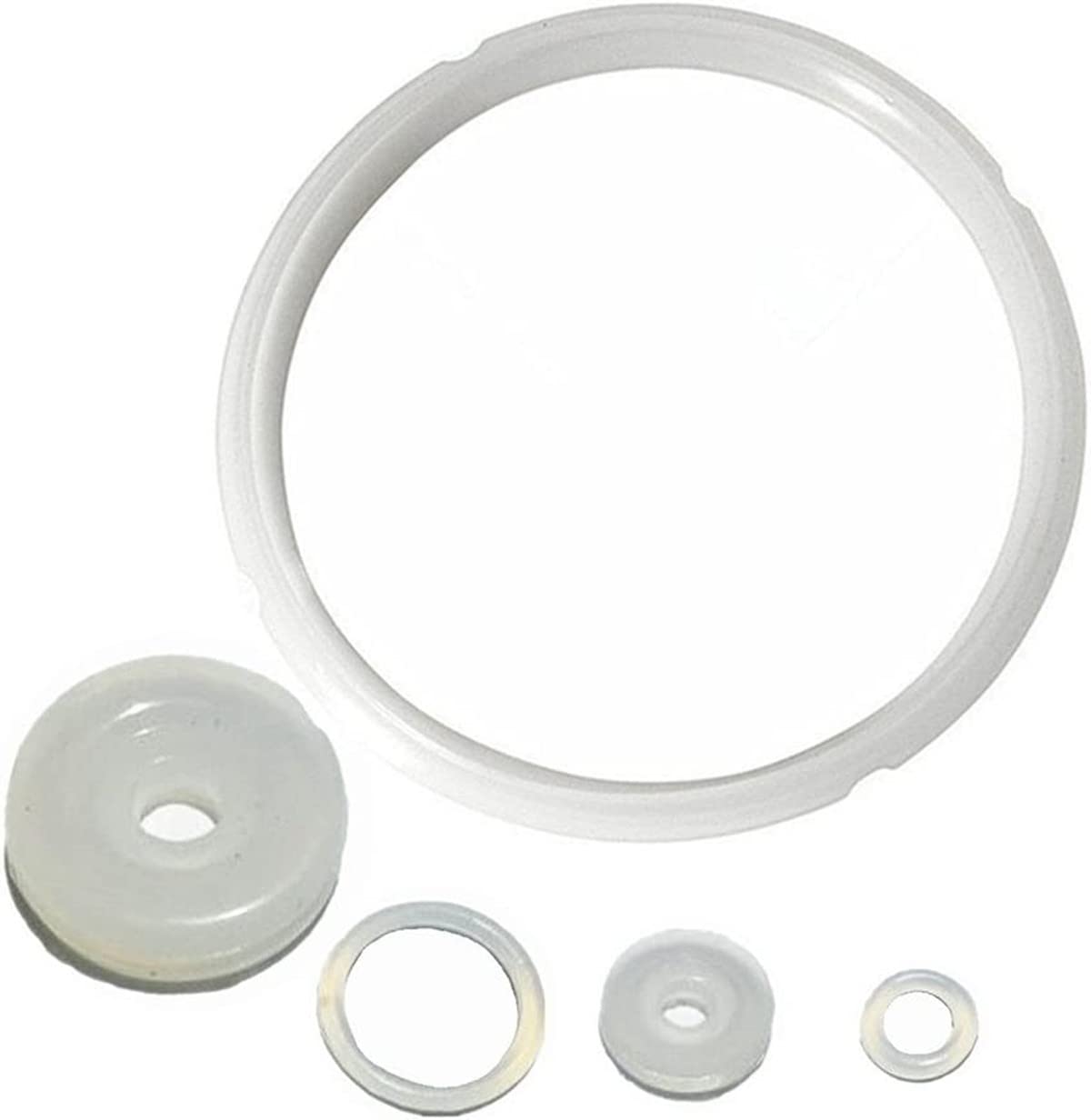 Anillo de sellado de silicona para cocina y juntas de goma de repuesto para olla a presión para 6 cuartos y 5 cuartos - Juego de 5