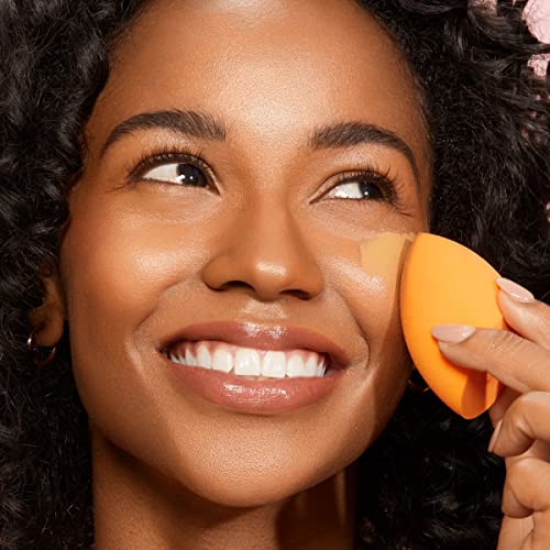 Real Techniques, Esponja Miracle Complexion, Esponja de Maquillaje Multifuncional 3 en 1, Tecnología de Espuma