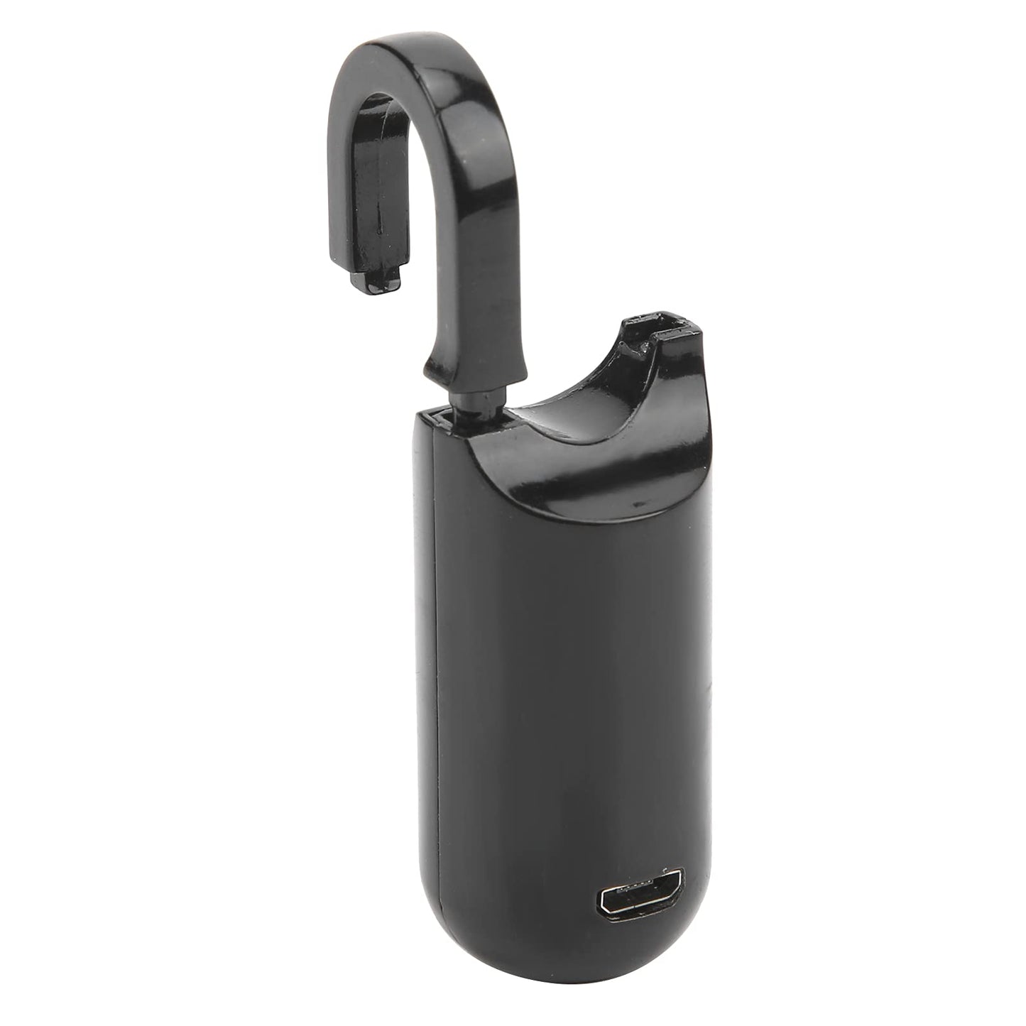 Cerradura de seguridad sin llave, antirrobo DC5V Candado para huellas dactilares Aleación de zinc Capacidad para huellas dactilares de 10 piezas para gabinetes para puertas para mochilas(Negro)